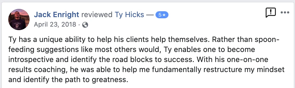 Jack – Mindset and Growth Transformation review screenshot