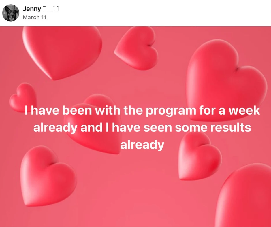 Jenny - Weekly Program review screenshot
