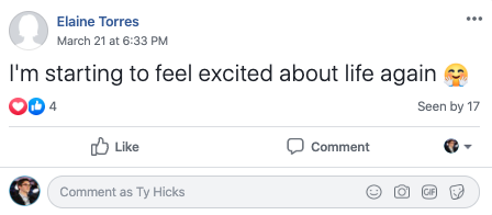 Elaine - Excited about life review screenshot