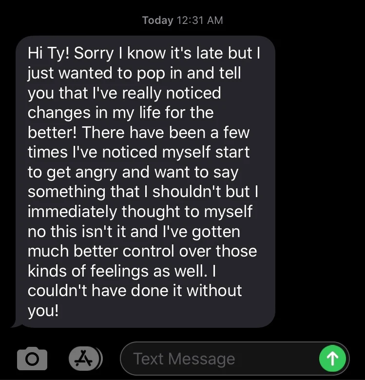 Anonymous – Gained better control of feelings review screenshot