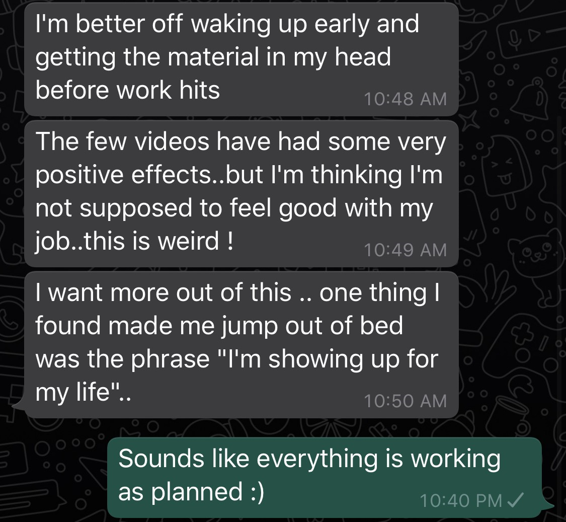 Dalia - Showing up for life review screenshot