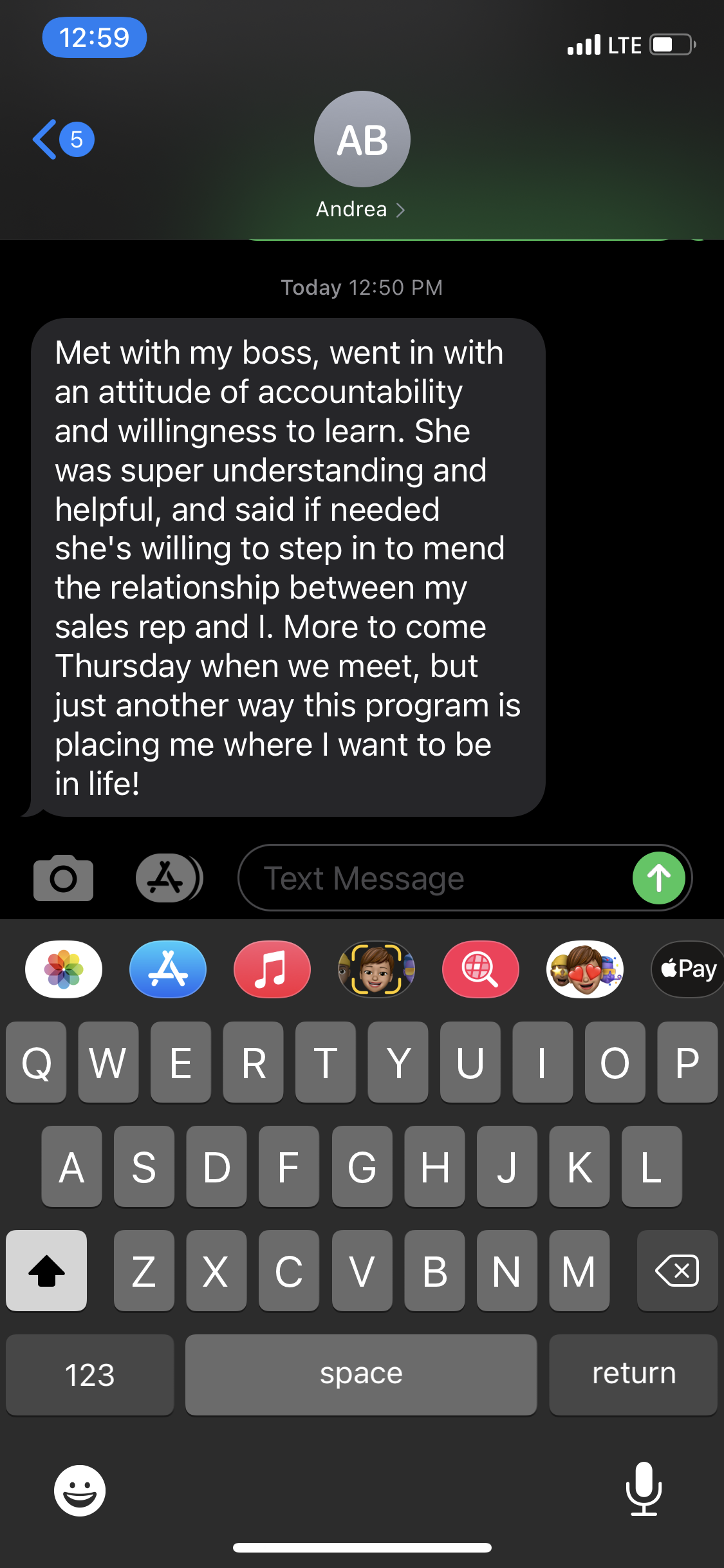 Andrea - With an attitude and willingness review screenshot