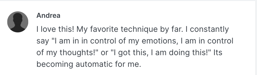 Andrea - Now in control of herself review screenshot