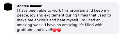 Andrea - Gratitude and Love now review screenshot