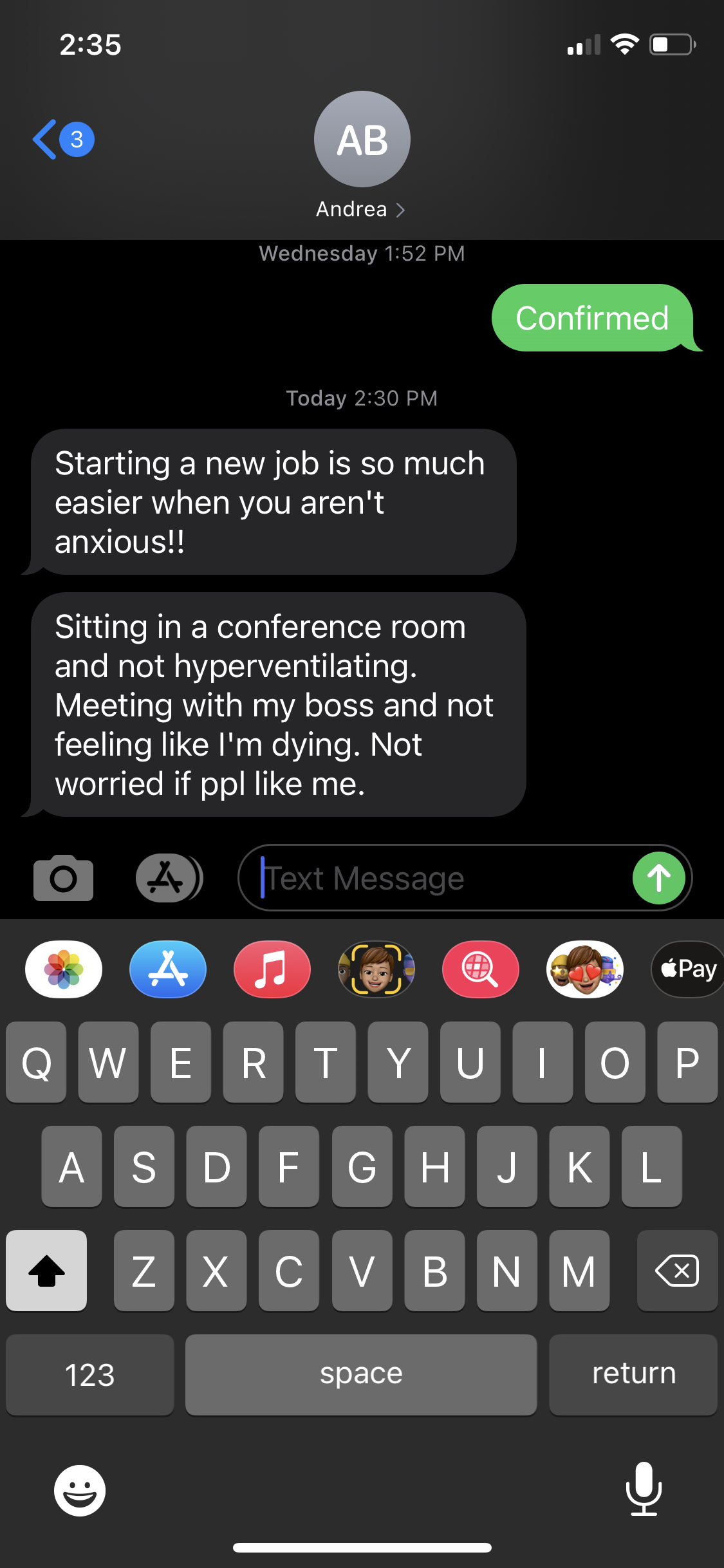 Andrea - Less anxious, easier life review screenshot