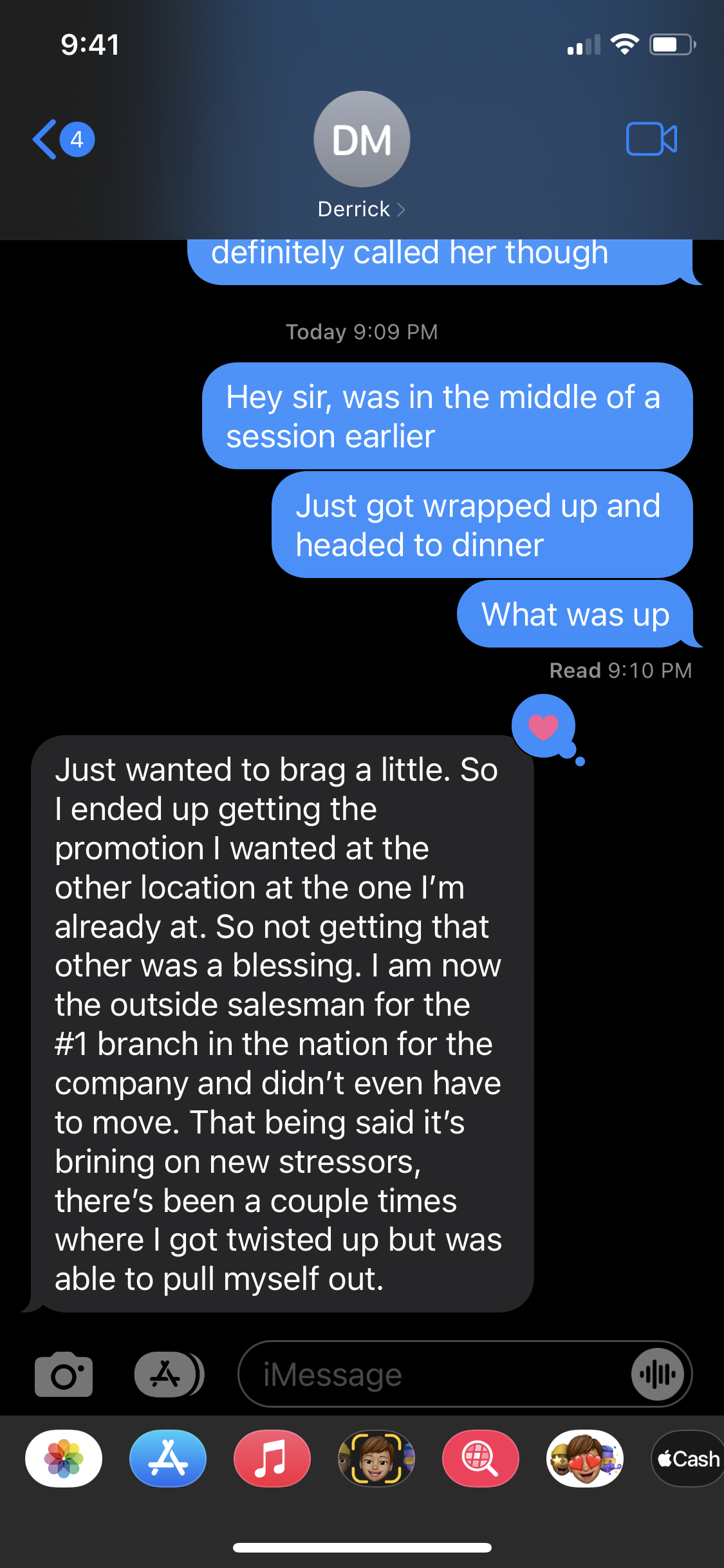 Derrick - Able to get back up review screenshot