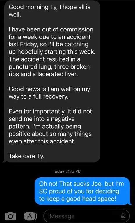 Joseph - Being more positive review screenshot