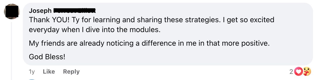 Joseph - Strategies for making a difference in positivity review screenshot