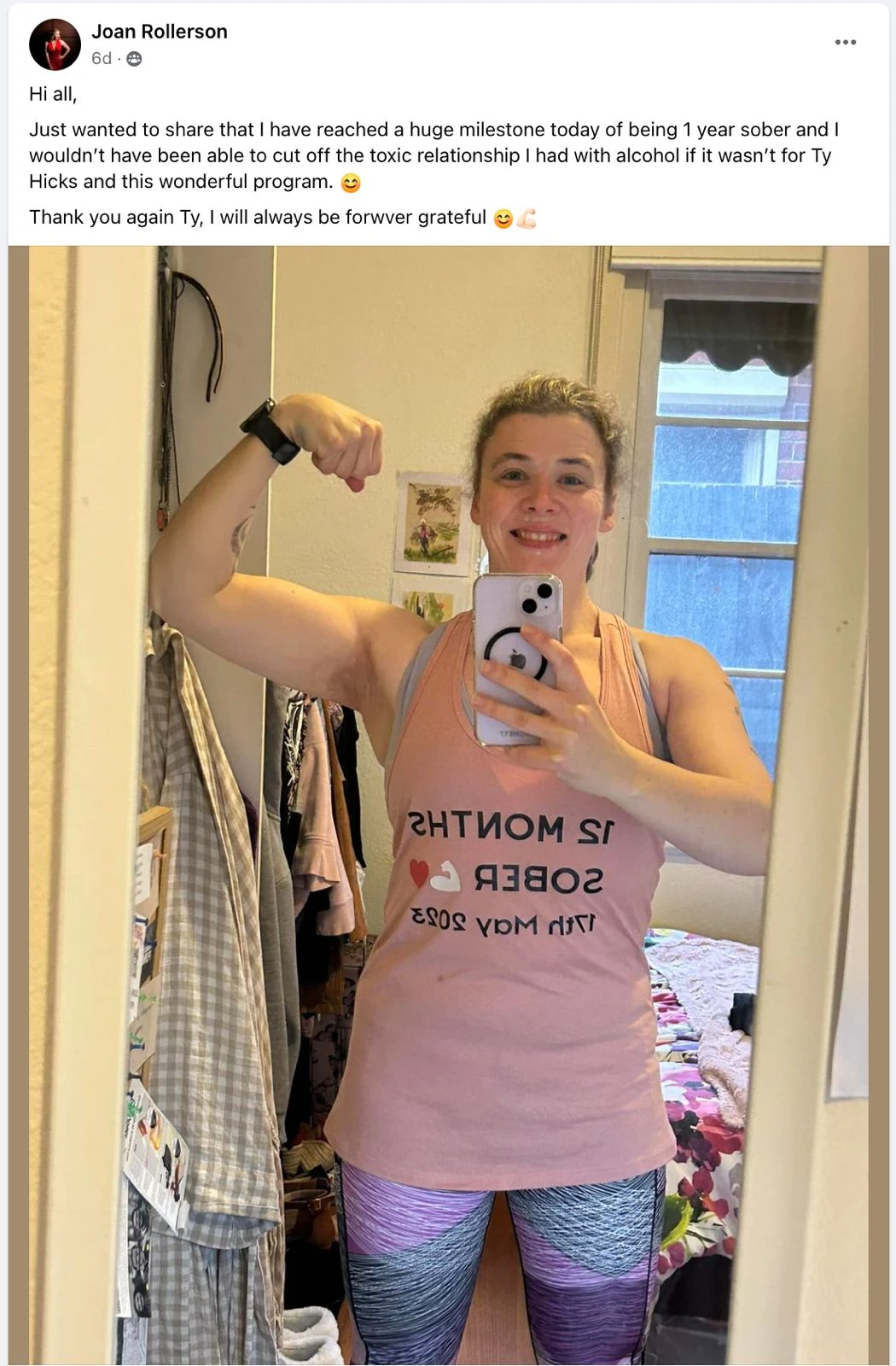 Joan - Huge milestone of being alcohol-free review screenshot