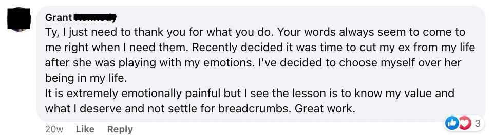 Grant - Know your value and don't settle for breadcrumbs review screenshot