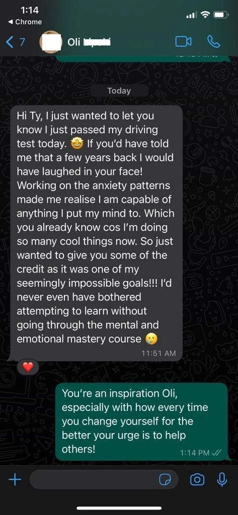 Oli - Being capable while working on the anxiety patterns review screenshot