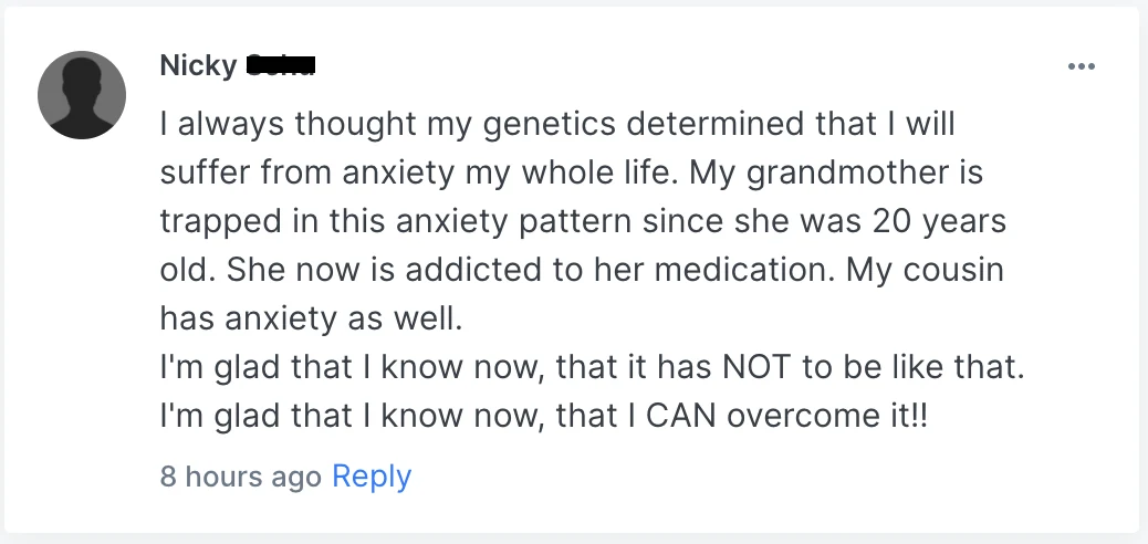Nicky - Capable of overcoming anxiety review screenshot