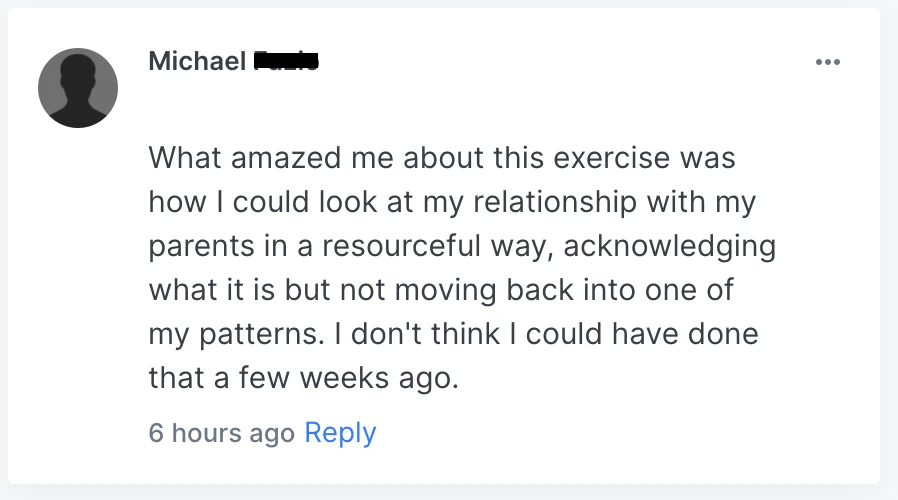 Michael - Acknowledging what it is review screenshot