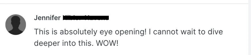 Jennifer - Absolutely eye-opening review screenshot