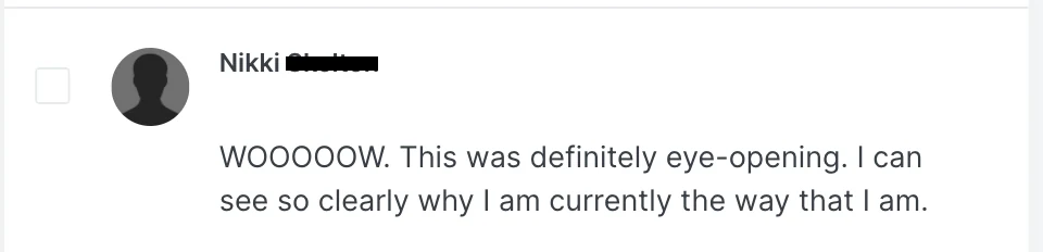 Nikki - Clarity has emerged regarding behaviors review screenshot