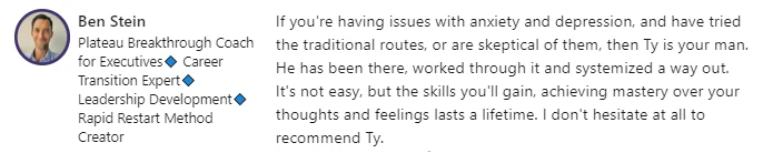 Ben - Achieve mastery over thoughts review screenshot