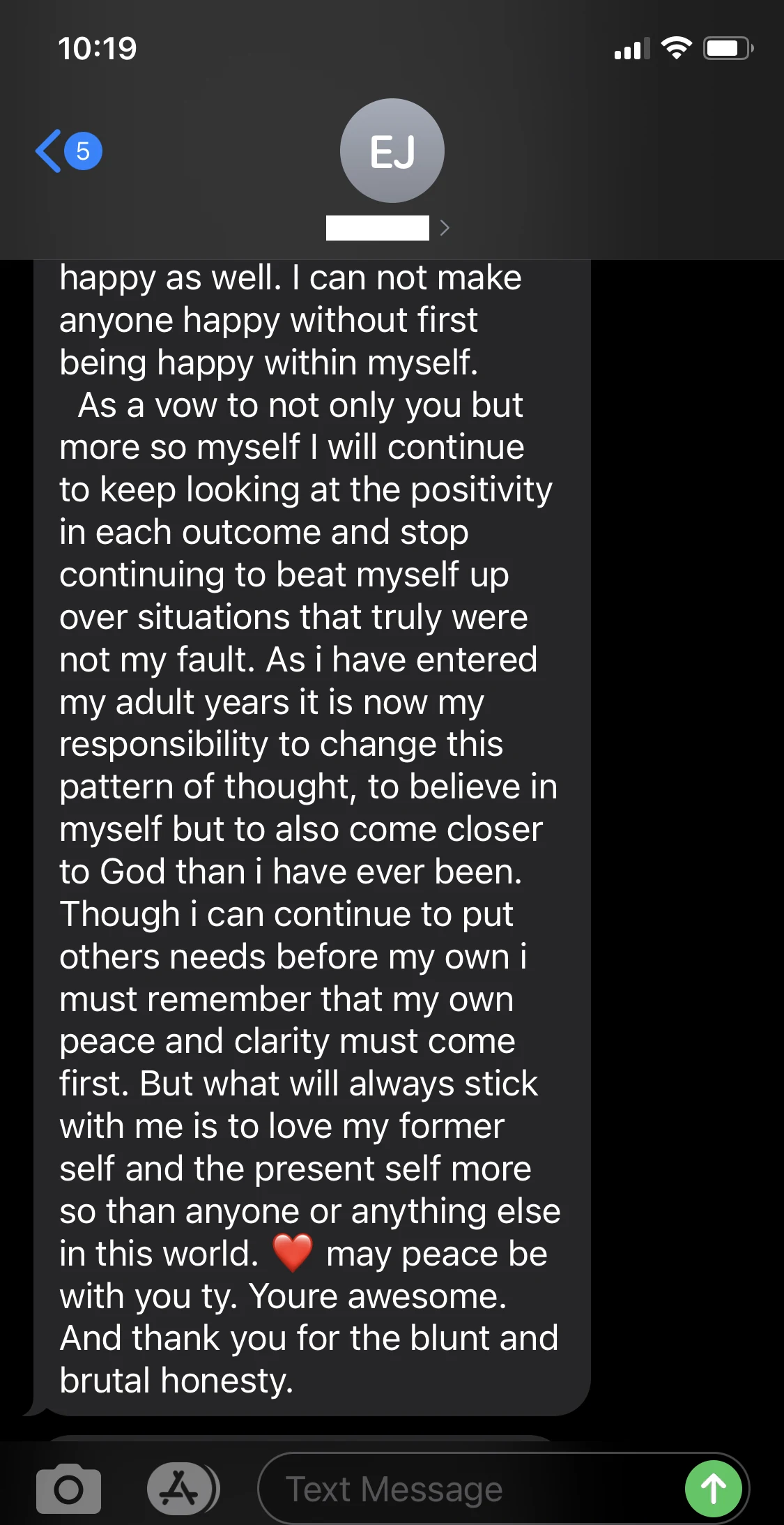 Anonymous - Keep looking at the positivity in each outcome review screenshot