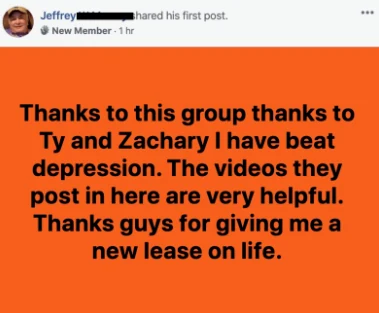 Jeffrey - Beating depression review screenshot