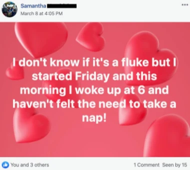 Samantha - Energized to take on the day review screenshot