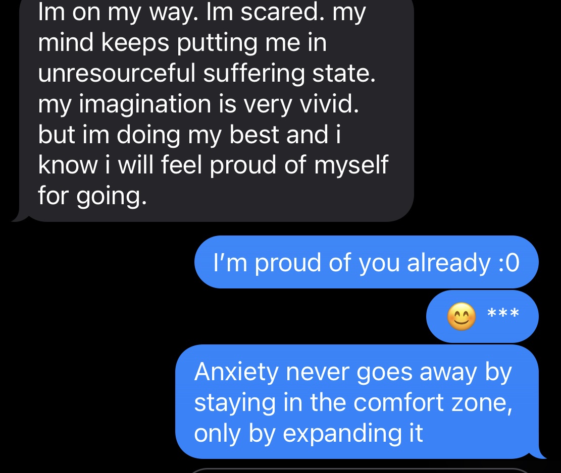 Kindra - Anxiety never goes away by staying in the comfort zone review screenshot
