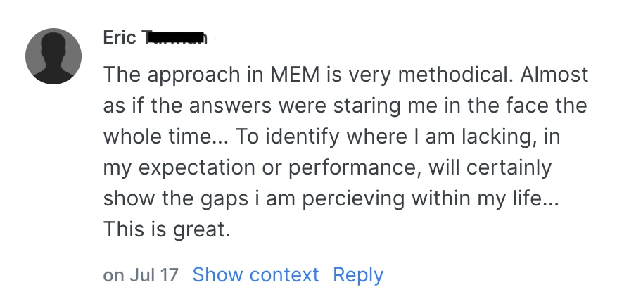 Eric - Self-improving review screenshot