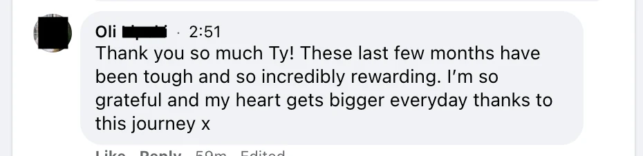 Oli - Growing in gratitude review screenshot