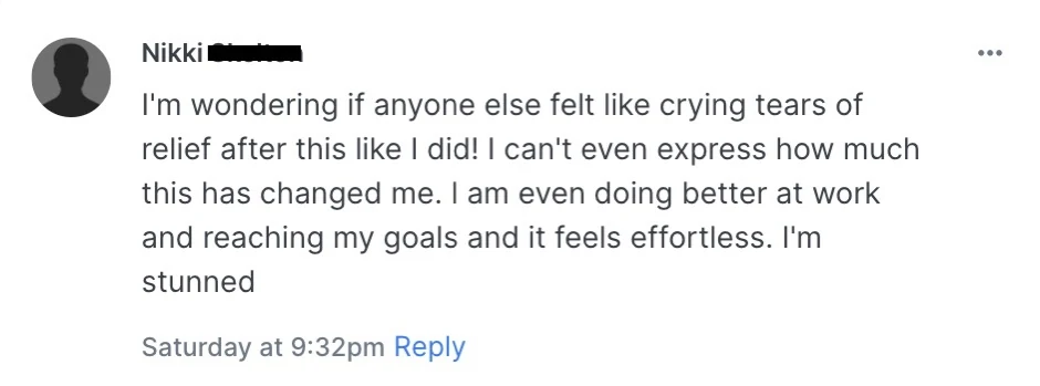 Nikki - Felt relief and transformation review screenshot